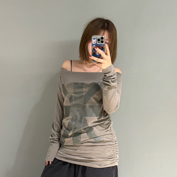 python uk flag shirring long sleeve