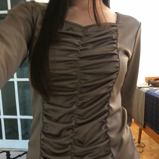 vintage shirring top