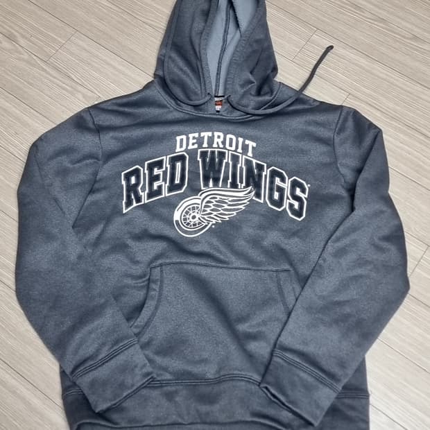 빈티지 디트로이트 레드윙스 후드티 그레이(95-100)