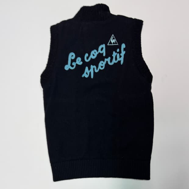 여성 르꼬끄 스포르티브 골프 방풍 풀오버 니트 베스트