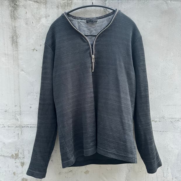 zip gimmick henryneck knit