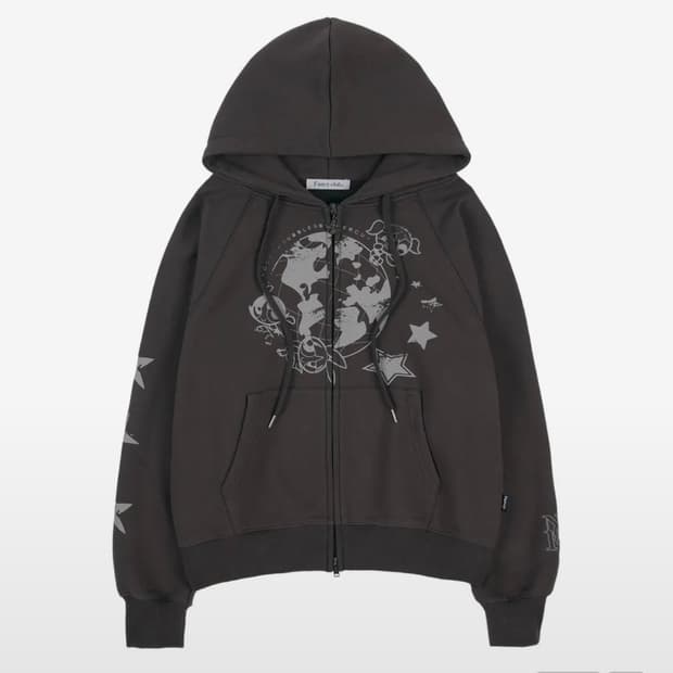 (단종)네스티팬시클럽x파워퍼프걸  스페이스 후드 집업