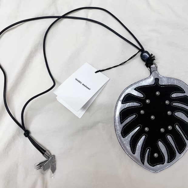 이자벨 마랑 몬스테라 리프 백