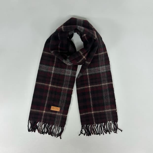 루이비통 레더 로고 캐시미어 울 머플러