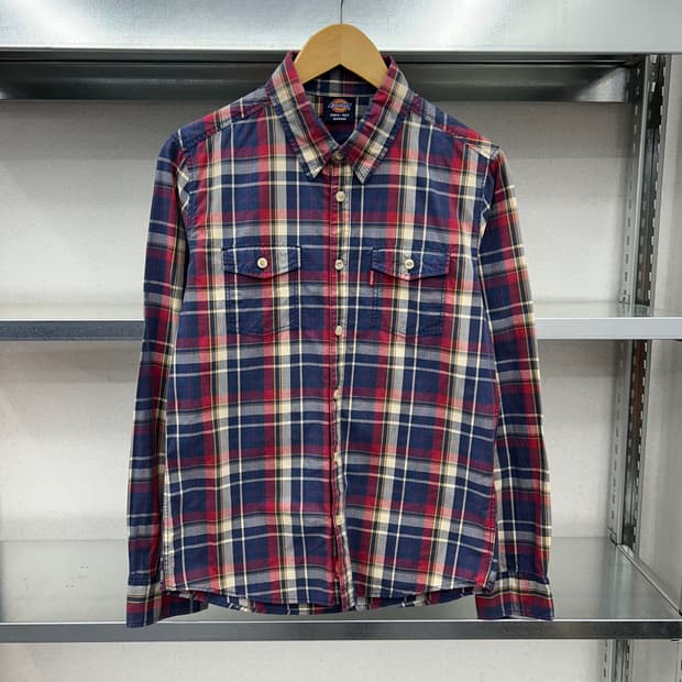 (WOMEN M)디키즈 체크셔츠-Y320