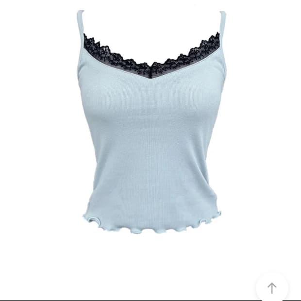 스큅 레이스 슬리브리스 나시