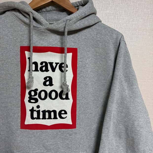 Have a good time 후드티(회색)