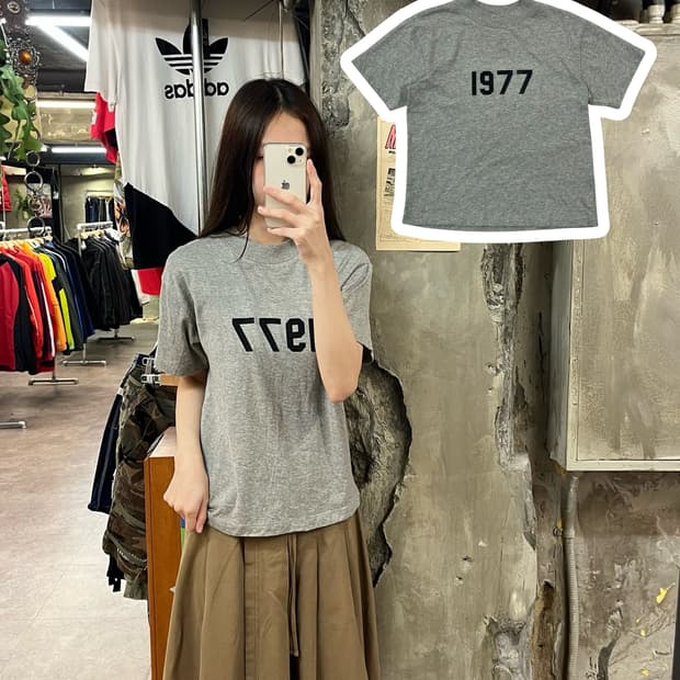 피어오브갓 에센셜 반팔티 그레이 S #csz1562
