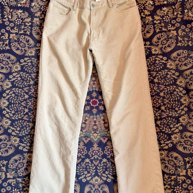 올드 갭 베이지 데님팬츠 스트레이트 레그