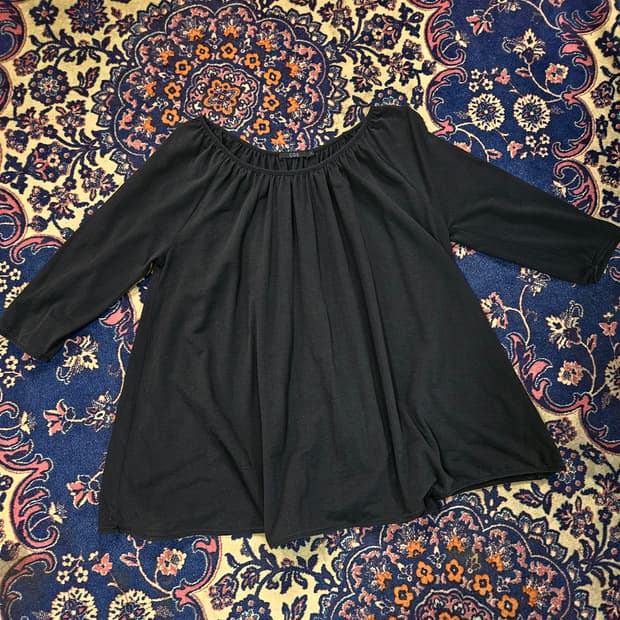 코스(COS) 코튼 셔링 주름 블라우스 S