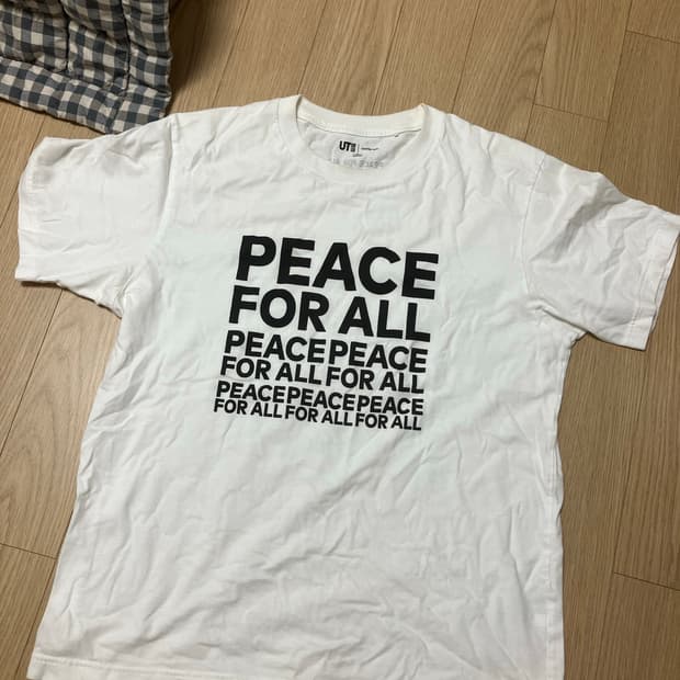 유니클로 peace for all 티셔츠 xl