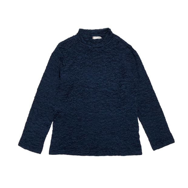 La Foret Blue Wrinkle top