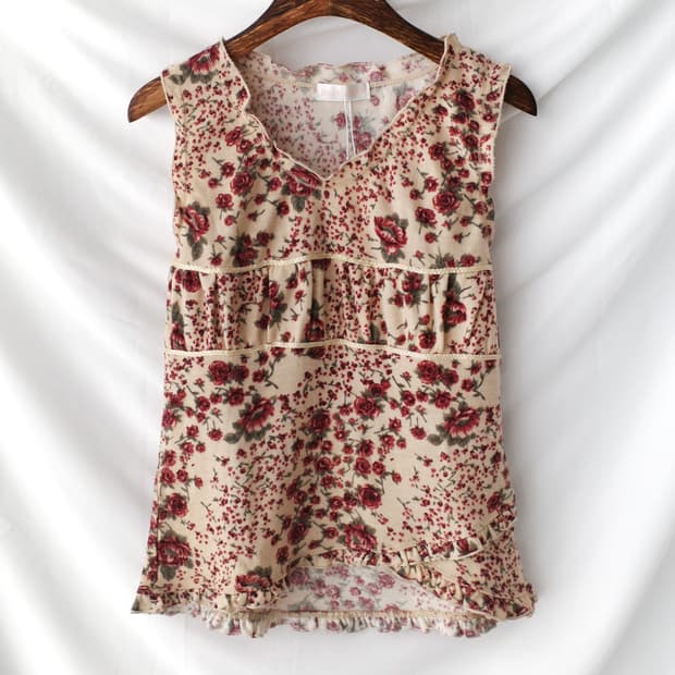 flower frill sleeveless