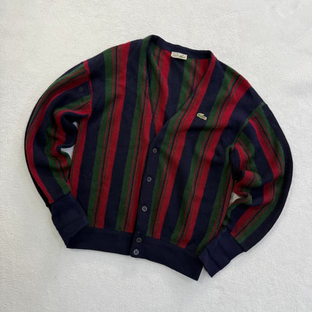 100 라코스테 서광 빈티지 가디건 0410T