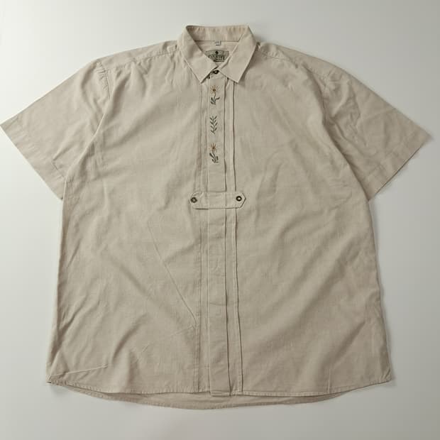 CA580 2XL 컨트리패션 90s 독일판 바바리안 반팔 셔츠 남방