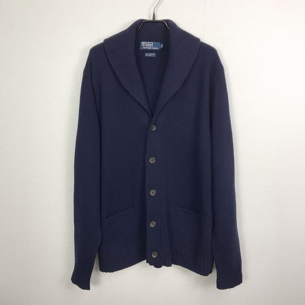 폴로 랄프로렌 캐시미어 숄카라 스웨터 니트 남성XL