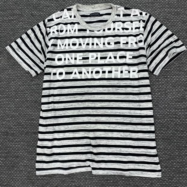 Y2K Mood Lettering Stripe Tee