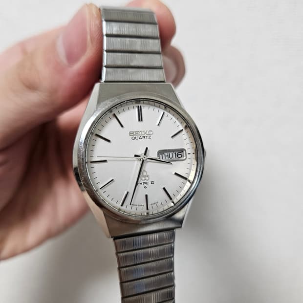 세이코 타입2 빈티지 쿼츠 시계 Seiko Type2 Vintage