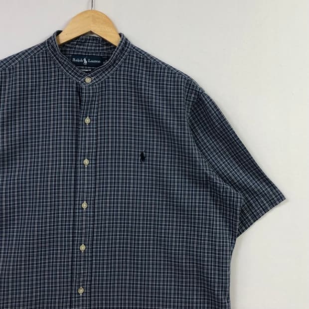 XL 폴로 체크 셔츠