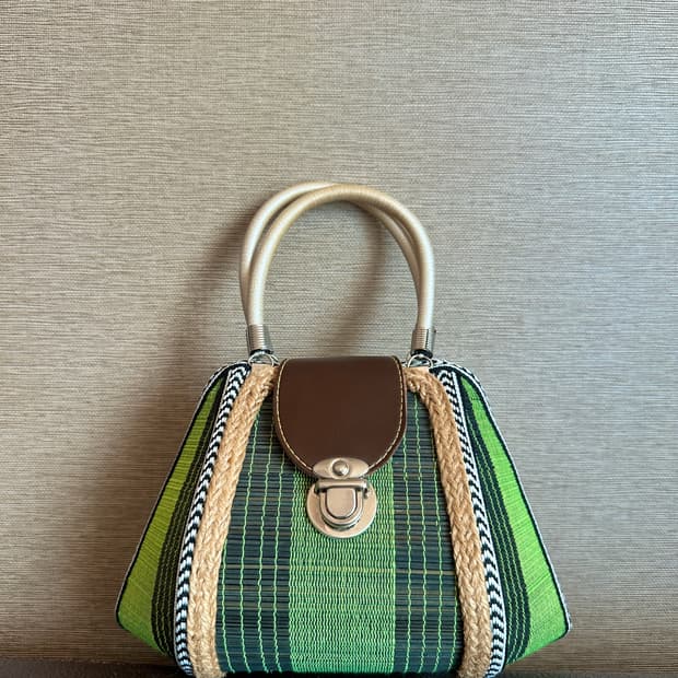 unique rattan handbag
