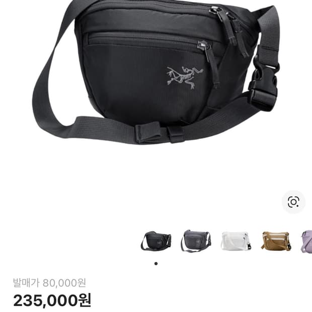 아크테릭스 맨티스 2 웨이스트팩 블랙