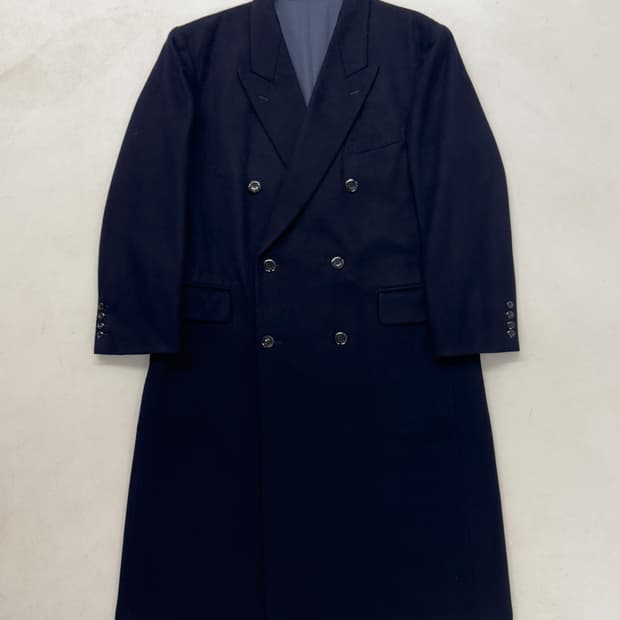 캐시미어 더블 네이비 코트