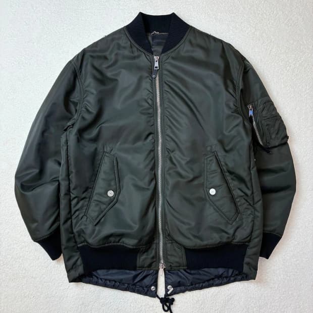 디젤 블랙 골드 MA-1 밀리터리 피쉬테일 블루종 자켓 PN5752