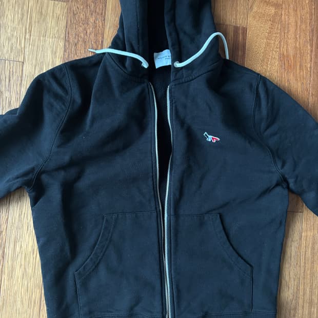 Maison Kitsuné Fox Head Patch Zip Hood 