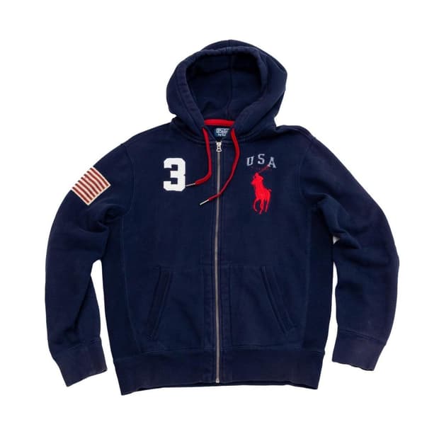 폴로 랄프로렌 빅포니 USA 성조기 후드 집업