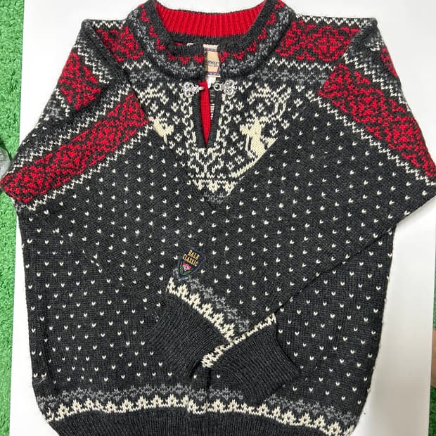 빈티지 Dale of Norway 올림픽 컬렉션 페어아일 울 knit