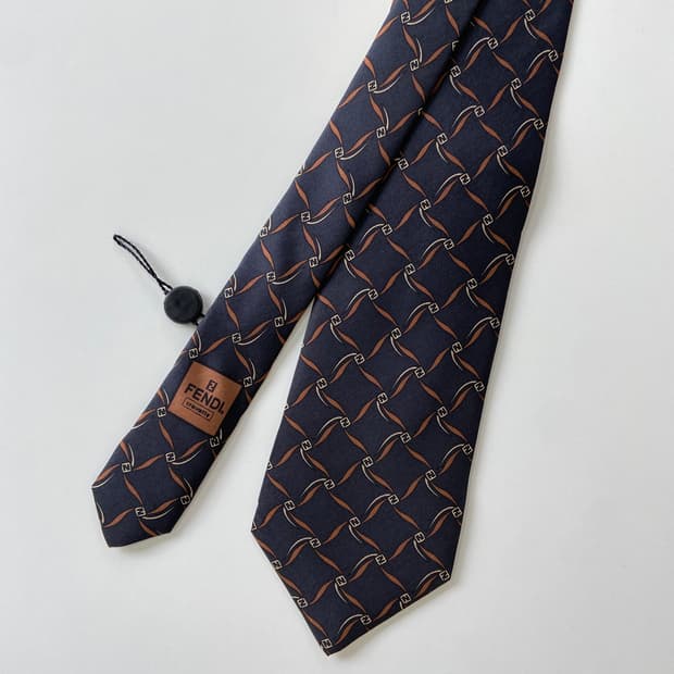 펜디 (FENDI) FF 모노그램 정품 명품 넥타이