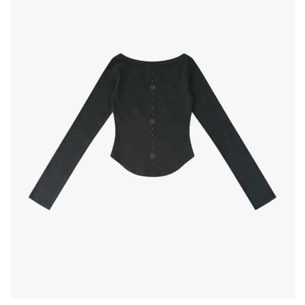 카시코 몽크 롱 슬리브 블랙 Monk Long Sleeve Top