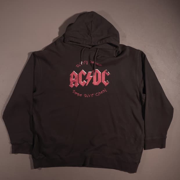 일본빈티지 ACDC 프린팅 후드티
