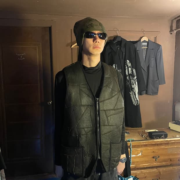 GRUNGE LEATHER FUR VEST