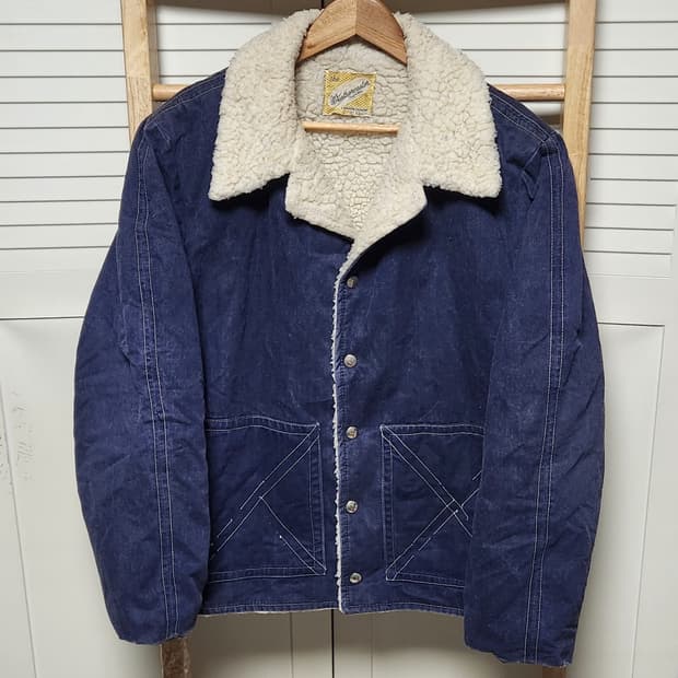 빈티지 Weathercaster 쉐르파 데님 자켓