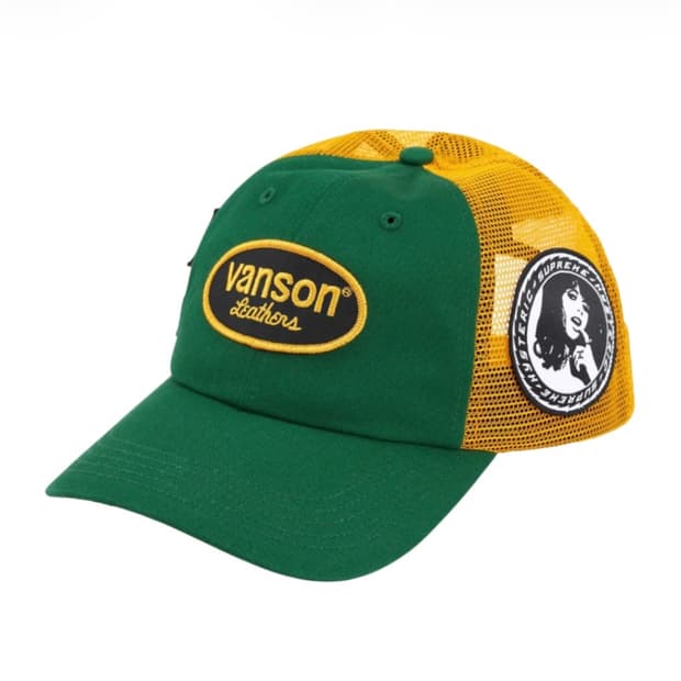 슈프림 밴슨 히스테릭글래머 3자협업 그린 캡