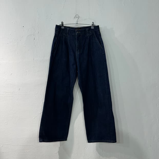 비슬로우 투턱 셀비지 데님 청바지 30
