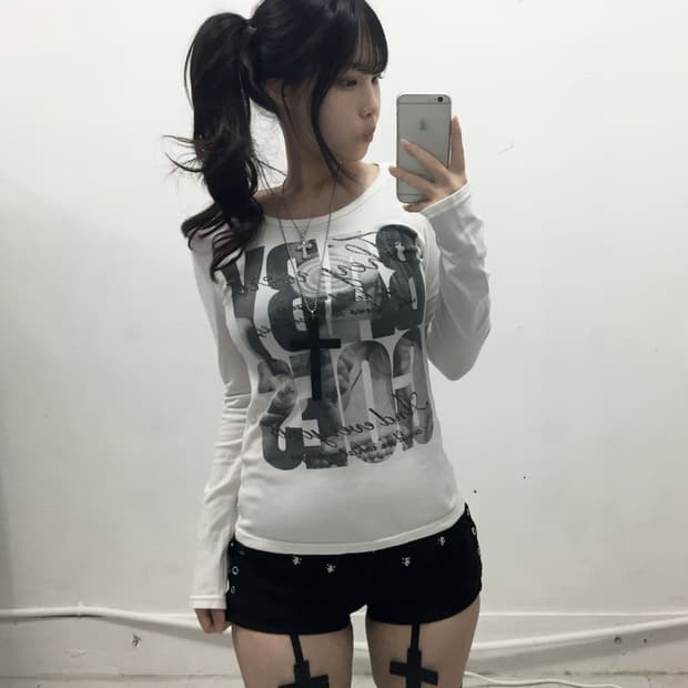 [RELACHE] 로즈 y2k 갸루 롱슬리브