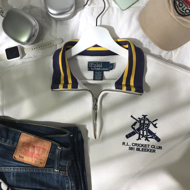 (MAN) 폴로랄프로렌 스웻 반집업 L