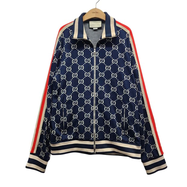 [L] Gucci 구찌 GG 자카드 트레이닝 코튼 자켓
