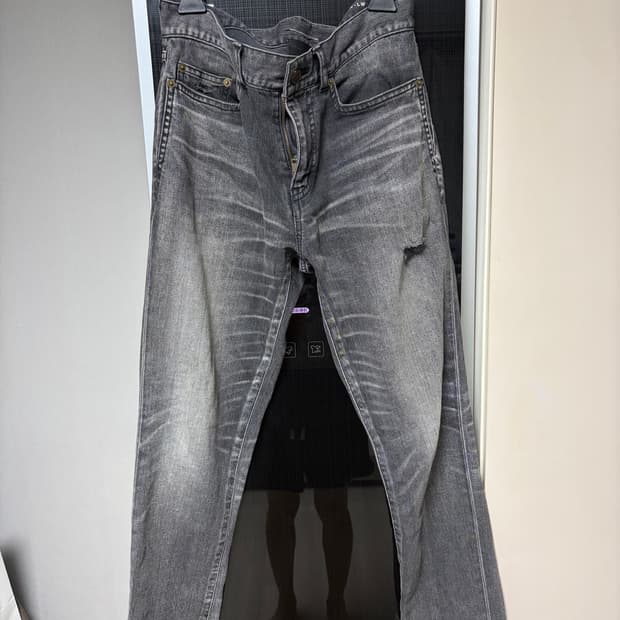 생로랑 19ss SAINT LAURENT 그레이 데님 팬츠 28