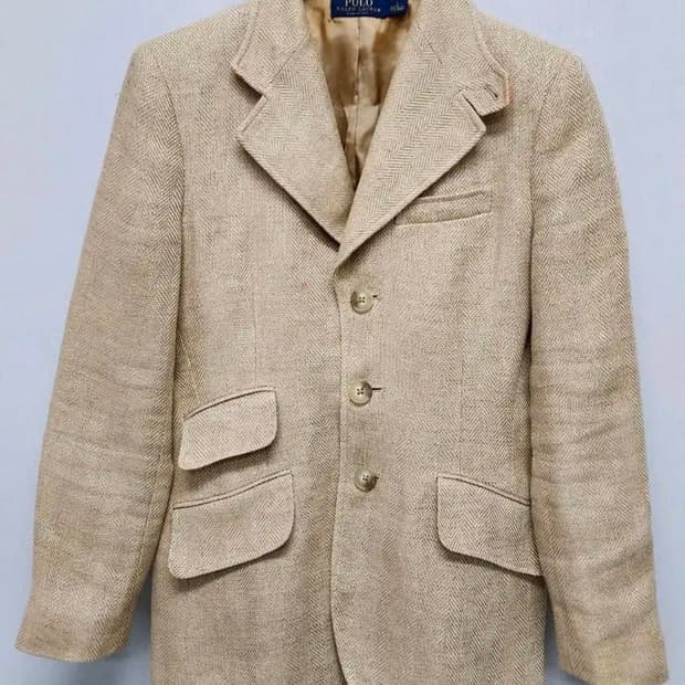 폴로 ( Made in 이태리 ) 여성 린넨100% 자켓 S사이즈