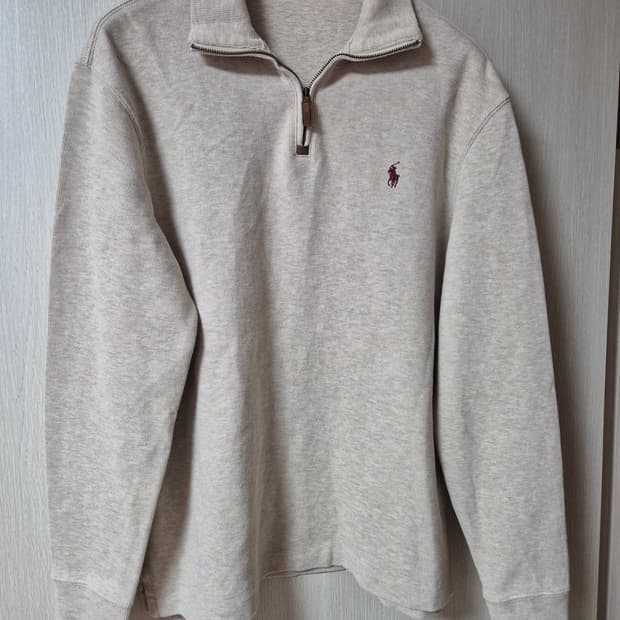 (정품) 폴로 랄프로렌  신형 큐알 반집업 니트 하이넥 코튼니트 M 