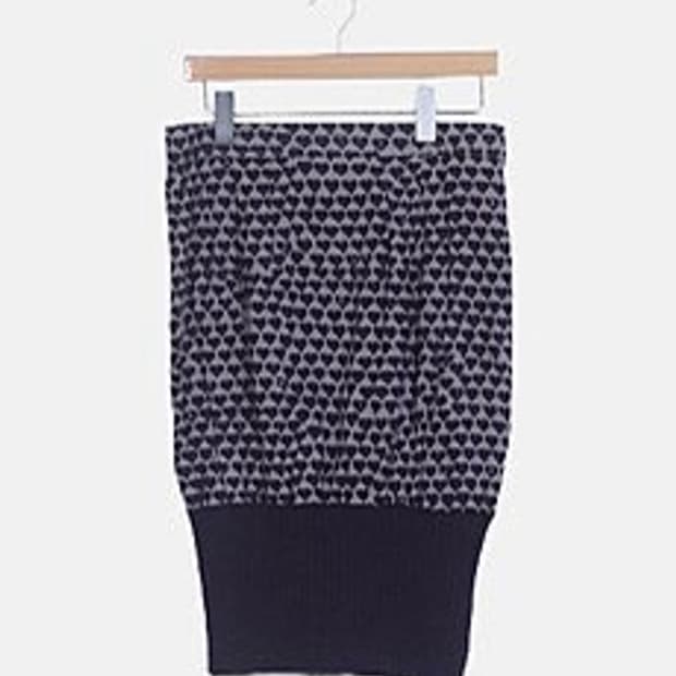 드리스반노튼 하트프린트 스커트