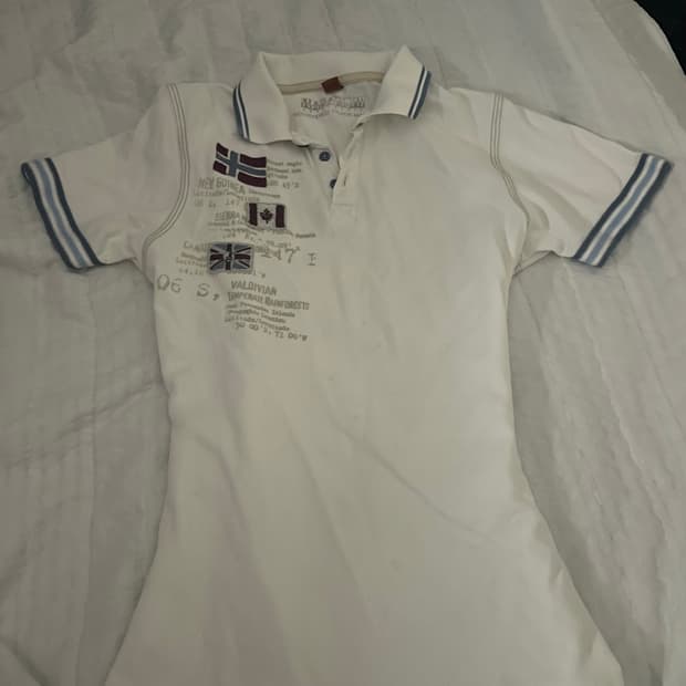 Vintage flag polo shirt