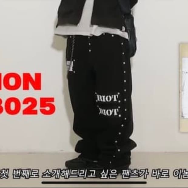 레저렉션 13 리벳 & 패치워크 데님 팬츠 블랙