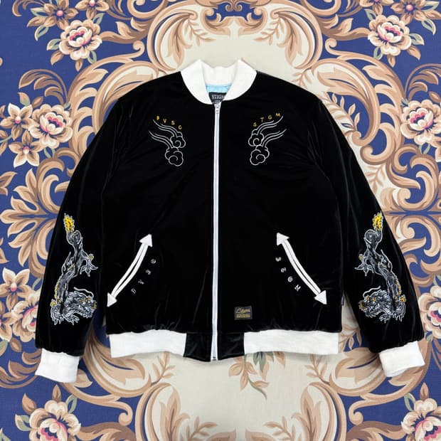 (XL)스티그마 Stigma 벨루어 드래곤 스카잔 자켓