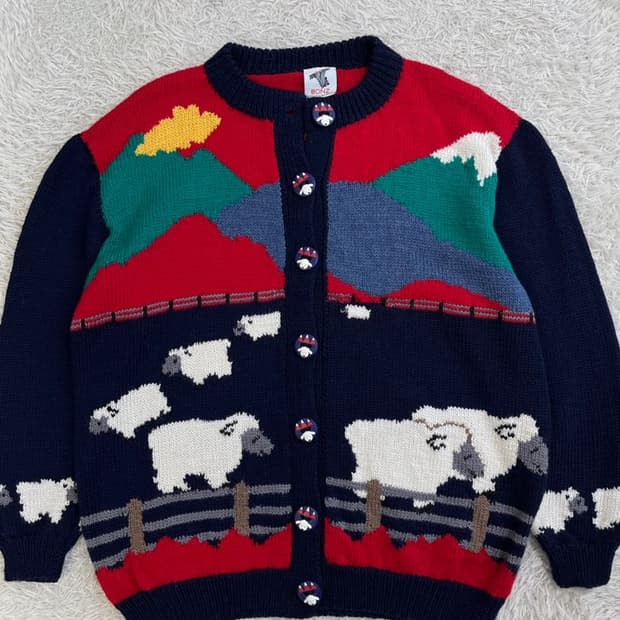 빈티지 니트 가디건/#3070