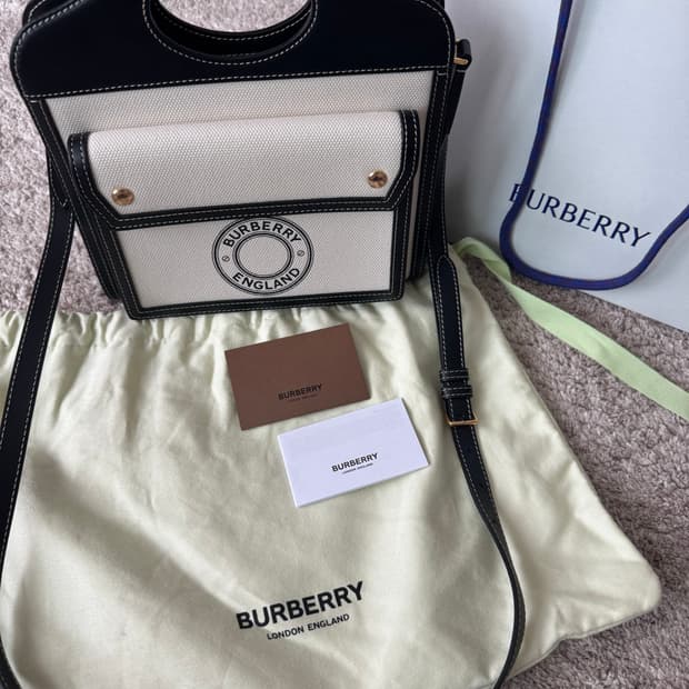 정품 버버리가방 크로스백 토트백 캔버스