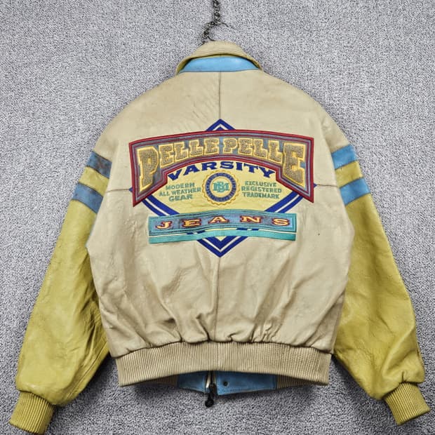 펠레펠레 모던올웨더기어 배색 트림 가죽 자켓 ( 42 ) / 10211 